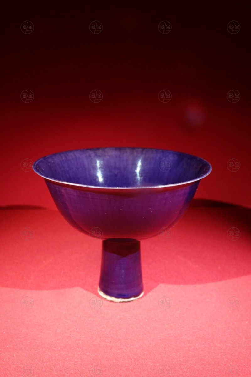 明永乐（1403-1424年） 茄皮紫釉靶碗 - 图2