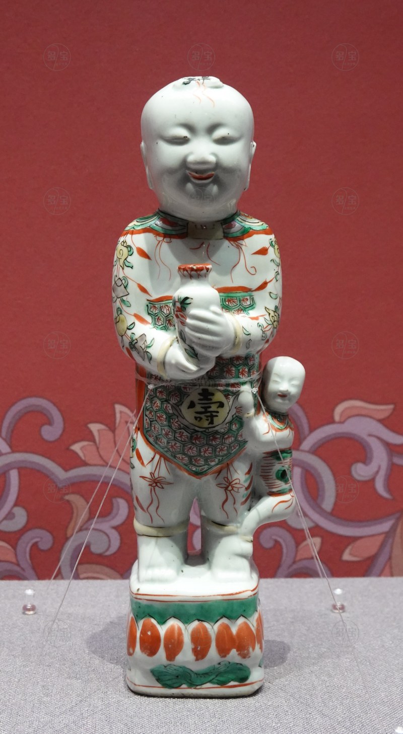 清 康熙五彩瓷娃娃