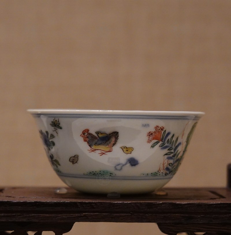 清康熙（1662-1722） 斗彩鸡缸杯