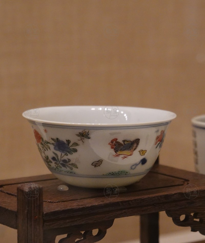 清康熙（1662-1722） 斗彩鸡缸杯 - 图2