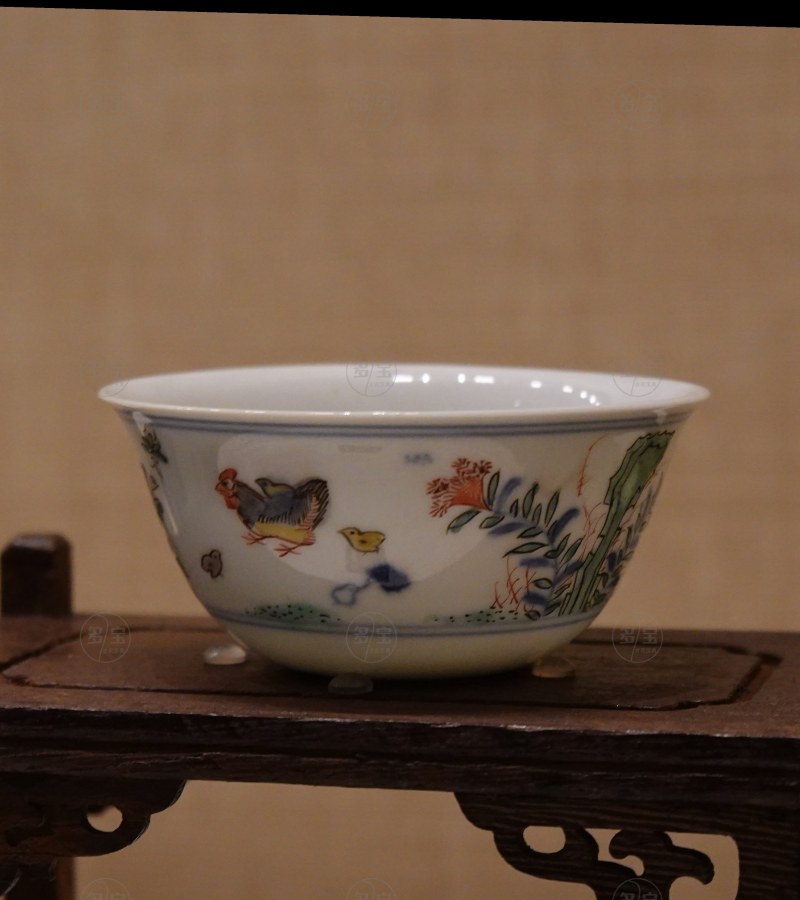 清康熙（1662-1722） 斗彩鸡缸杯 - 图3
