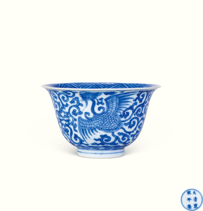中国美術康凞神杯 中国美術 五彩 神獣紋 瓶(ZE846) 中国美術 五彩 神獣