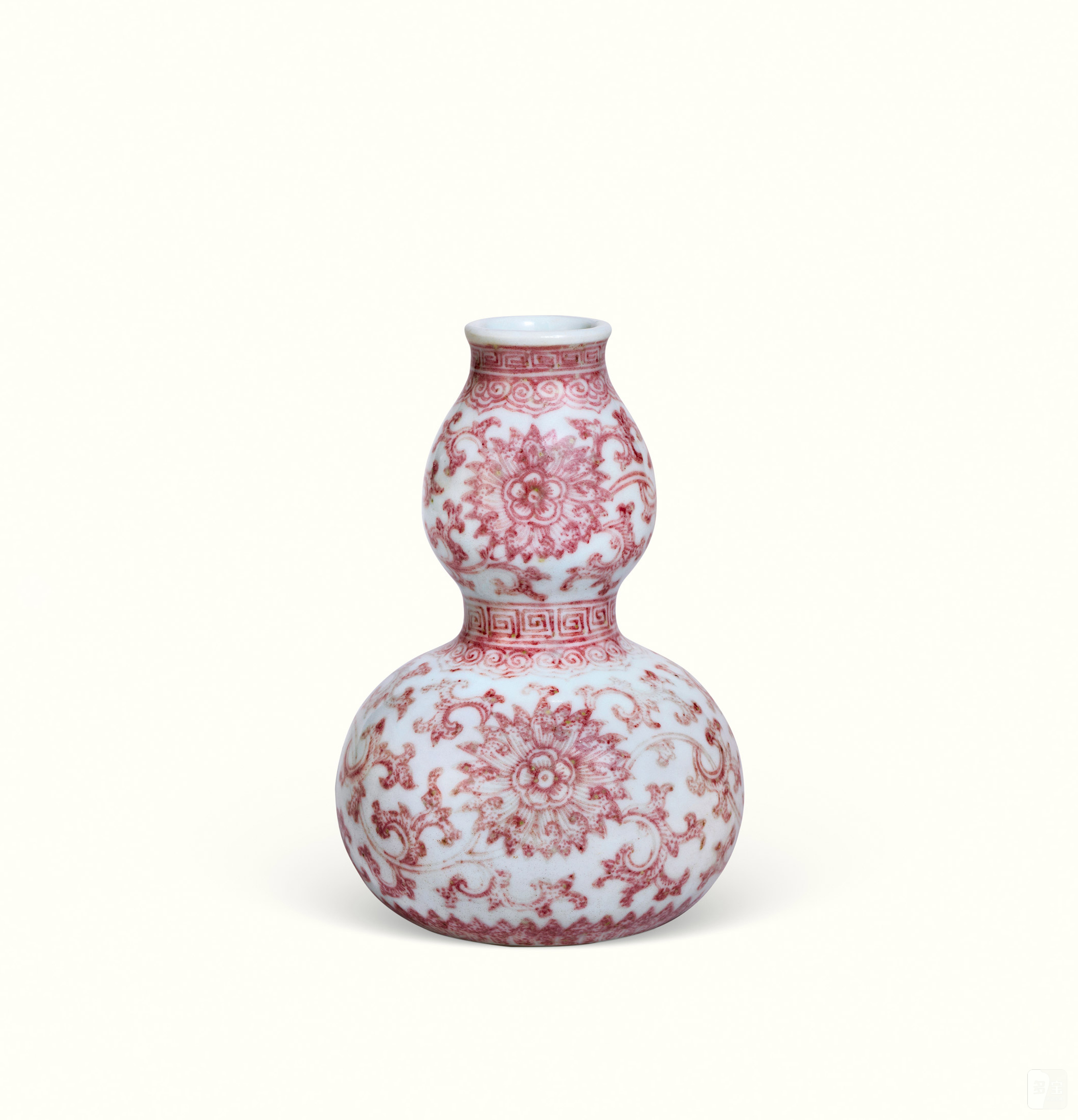 釉裡紅 纏枝花弁文 特大41cm 大鉢 辰砂紅絵 盛鉢 古美術 骨董 中国古陶磁 清乾隆釉里红缠枝花卉纹葫芦瓶-多宝古瓷宝典