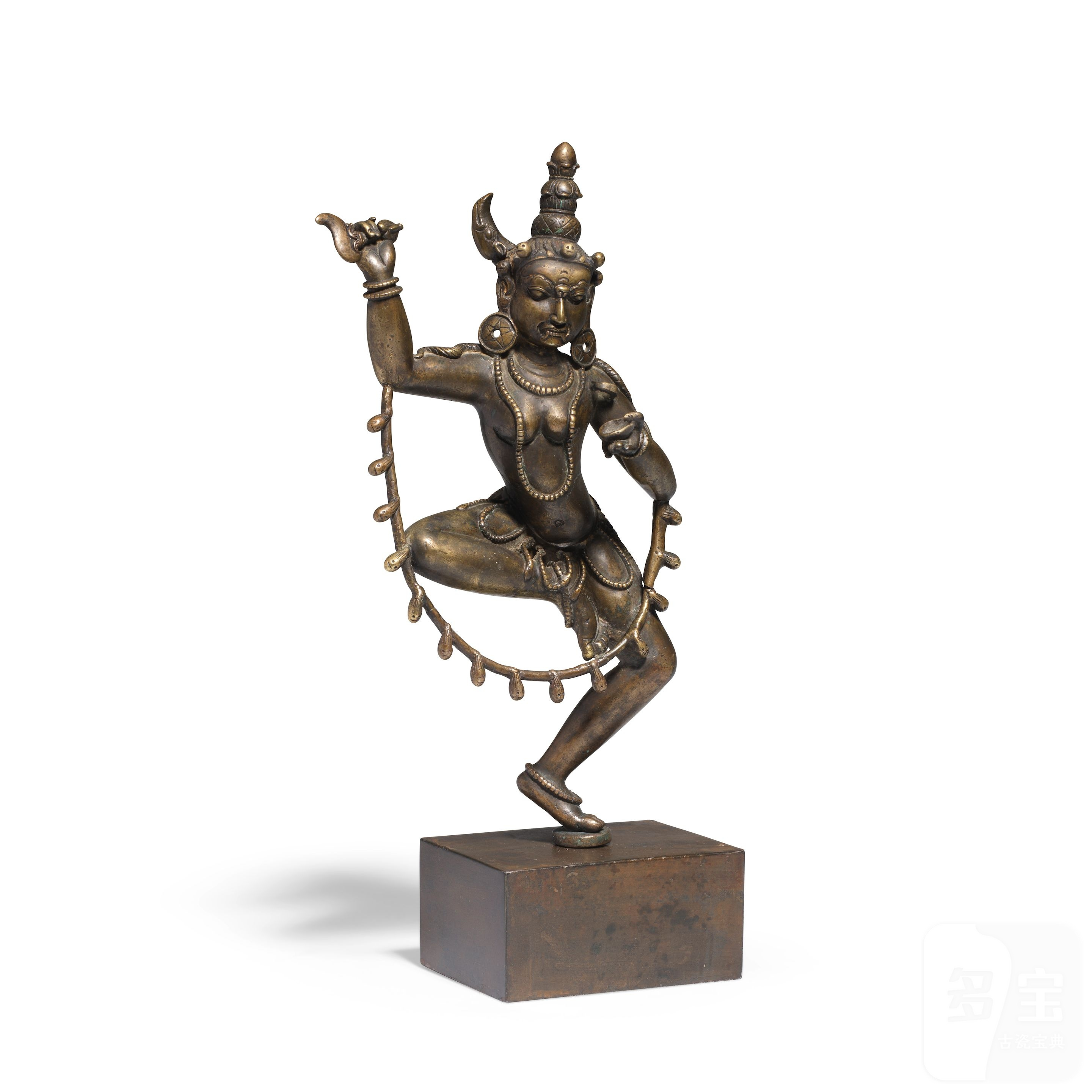 十四世紀西藏金剛亥母銅像| A RARE BRONZE-多宝古瓷宝典