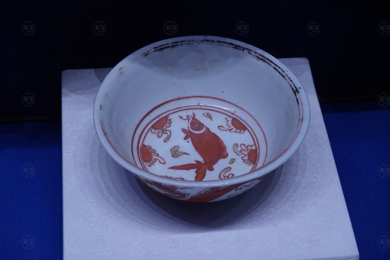 明（1368-1644） 矾红彩描金龙纹碗 - 图4