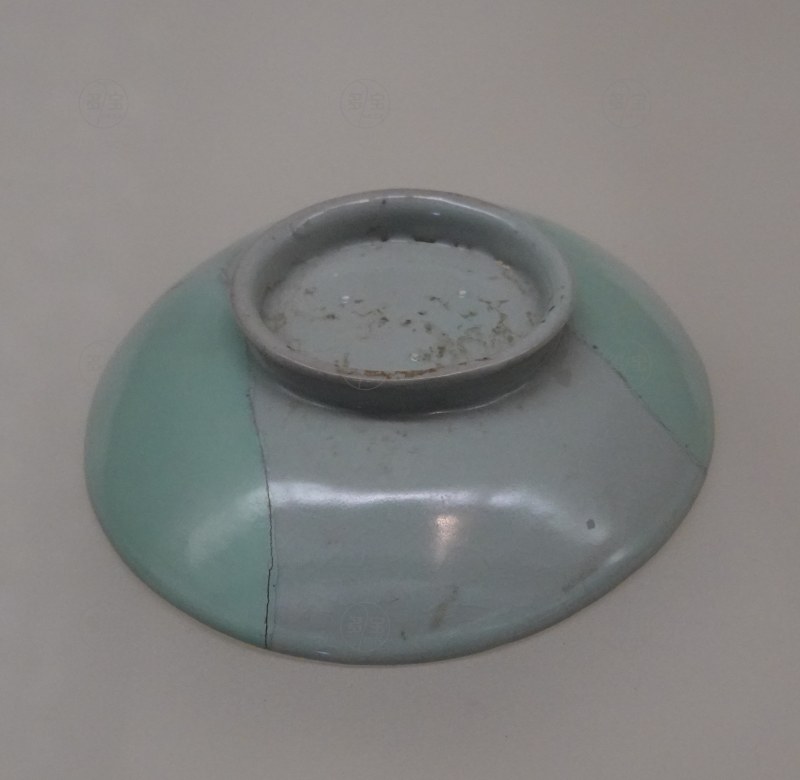 北宋 汝窑青釉小盘（残片修复）