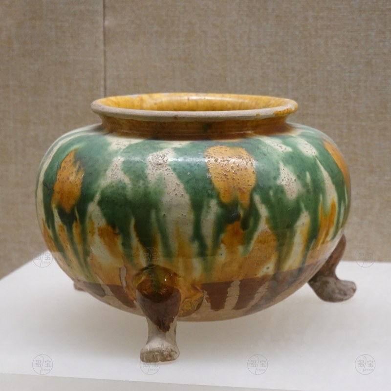 唐（618-907） 三彩釜