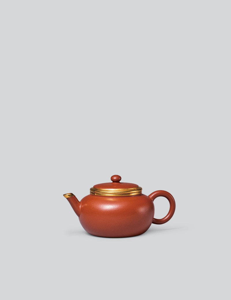 乾隆年製 朱泥茶壺 珍藏大清乾隆年製紫砂朱泥龍旦壺／獨孔200CC