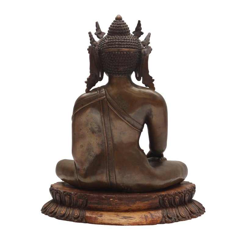 十九世紀西藏銅釋迦牟尼佛坐像| A Tibetan b-多宝古瓷宝典
