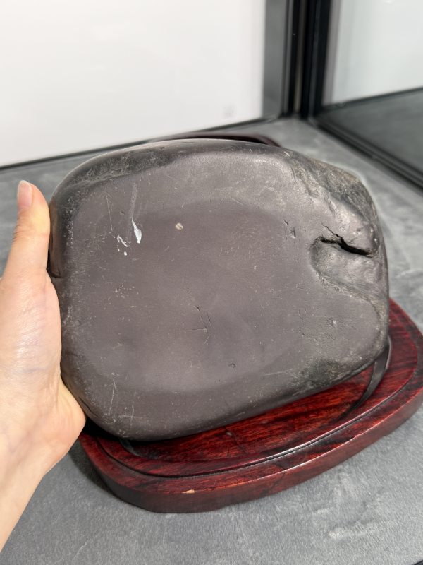 清随形端石砚（带木盒） - 图6