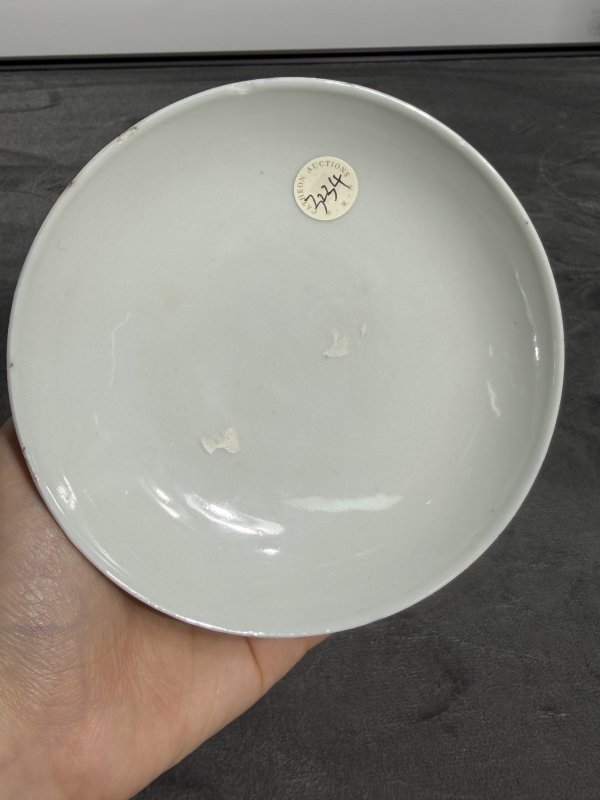 清晚期青花空城计人物故事纹盖碗 - 图13