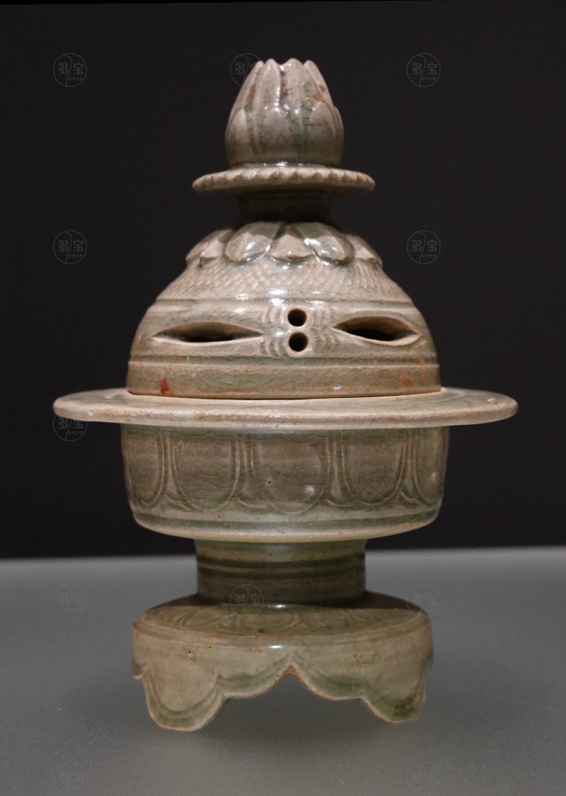 北宋（960-1127） 青釉香薰 - 图2