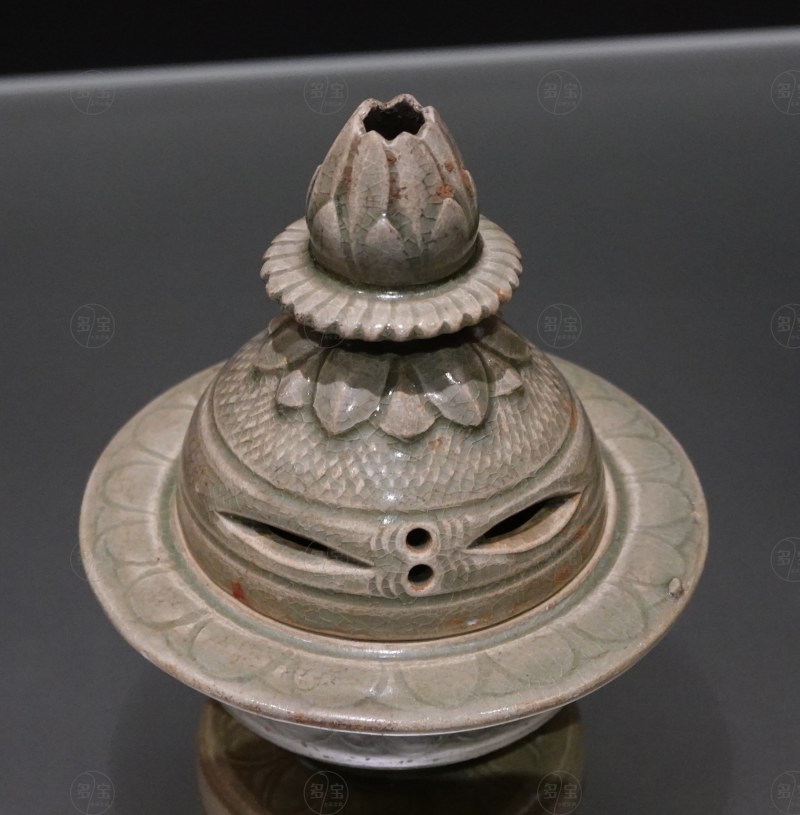 北宋（960-1127） 青釉香薰 - 图3