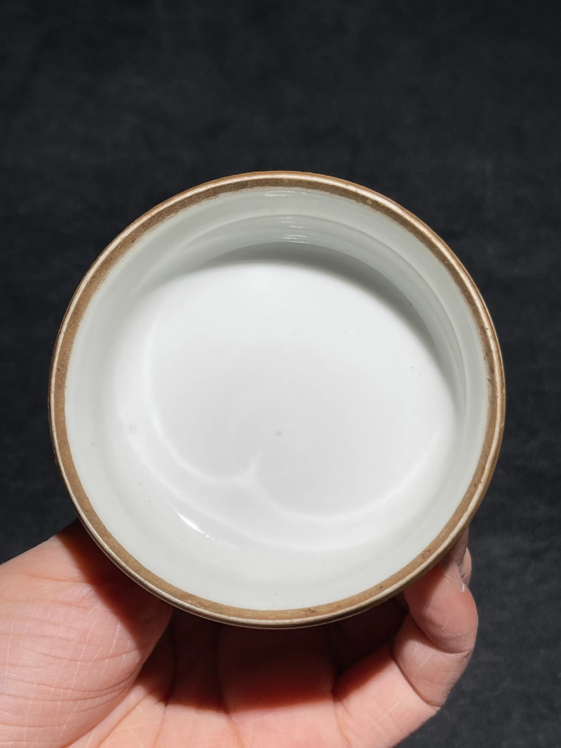 民国 粉彩花卉纹温酒器 - 图11