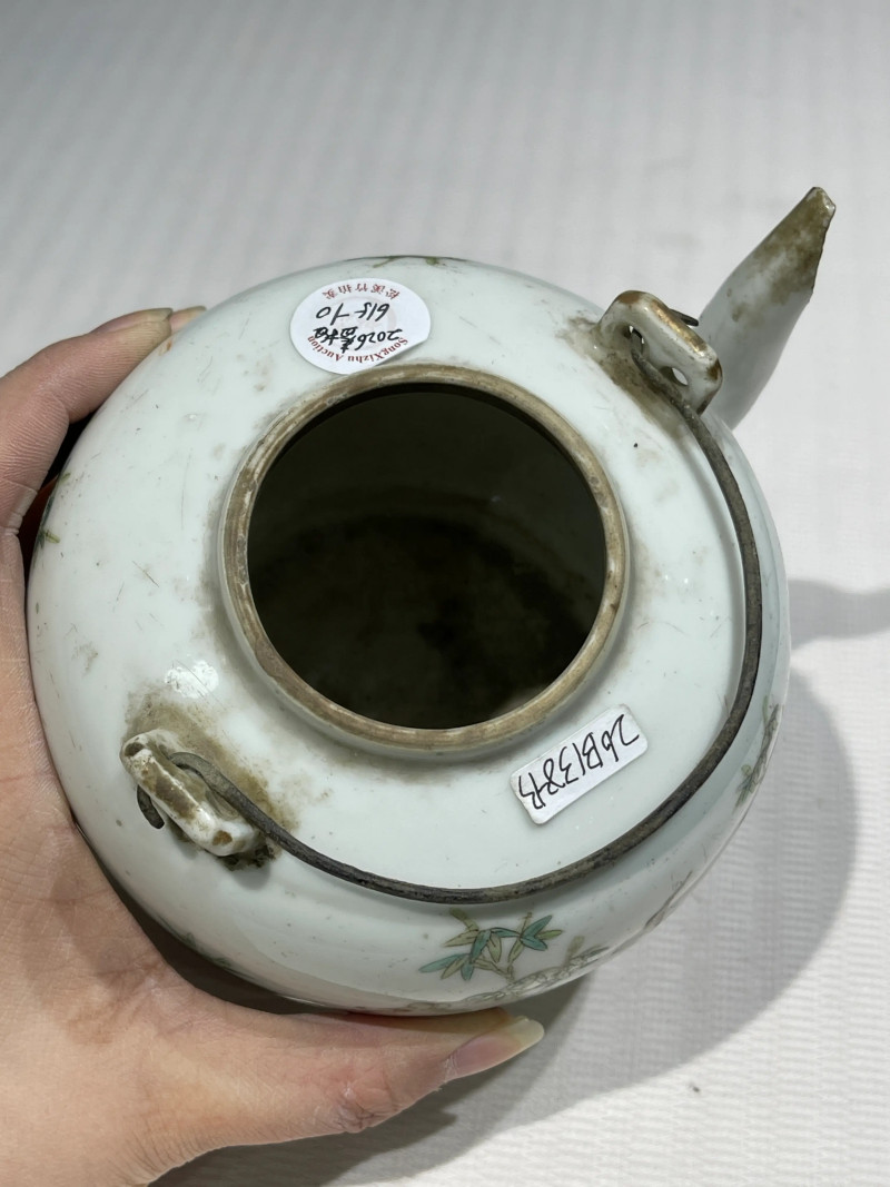 清代 粉彩茶壶一组十五件 - 图5