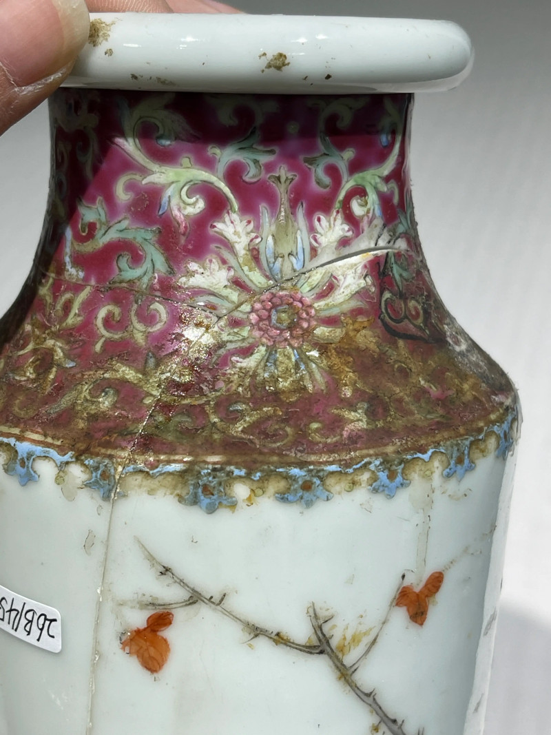 清代 粉彩花鸟纹瓶一组二十一件 - 图68