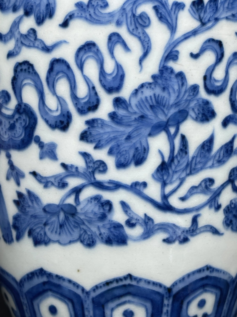 清乾隆 青花福庆有余纹尊 - 图9