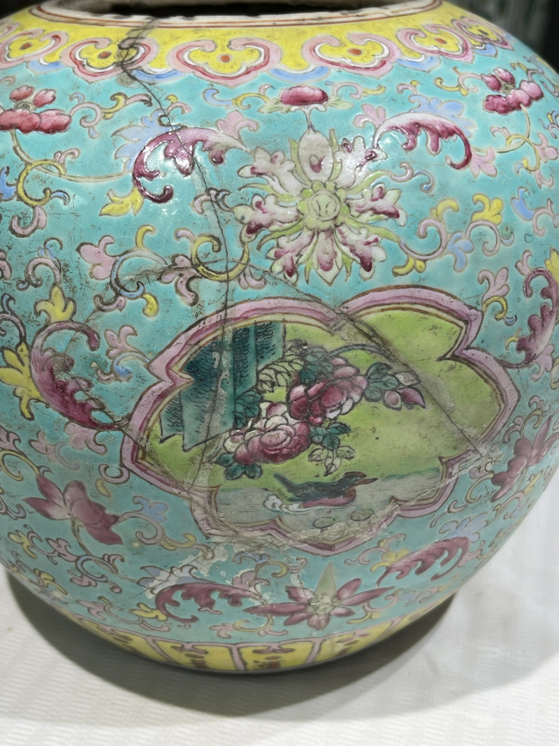 清代 粉彩花鸟纹瓶一组二十一件 - 图105