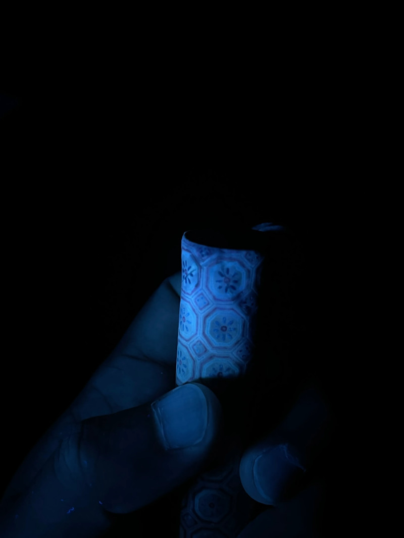 清乾隆 洋彩几何纹牙签筒 - 图11