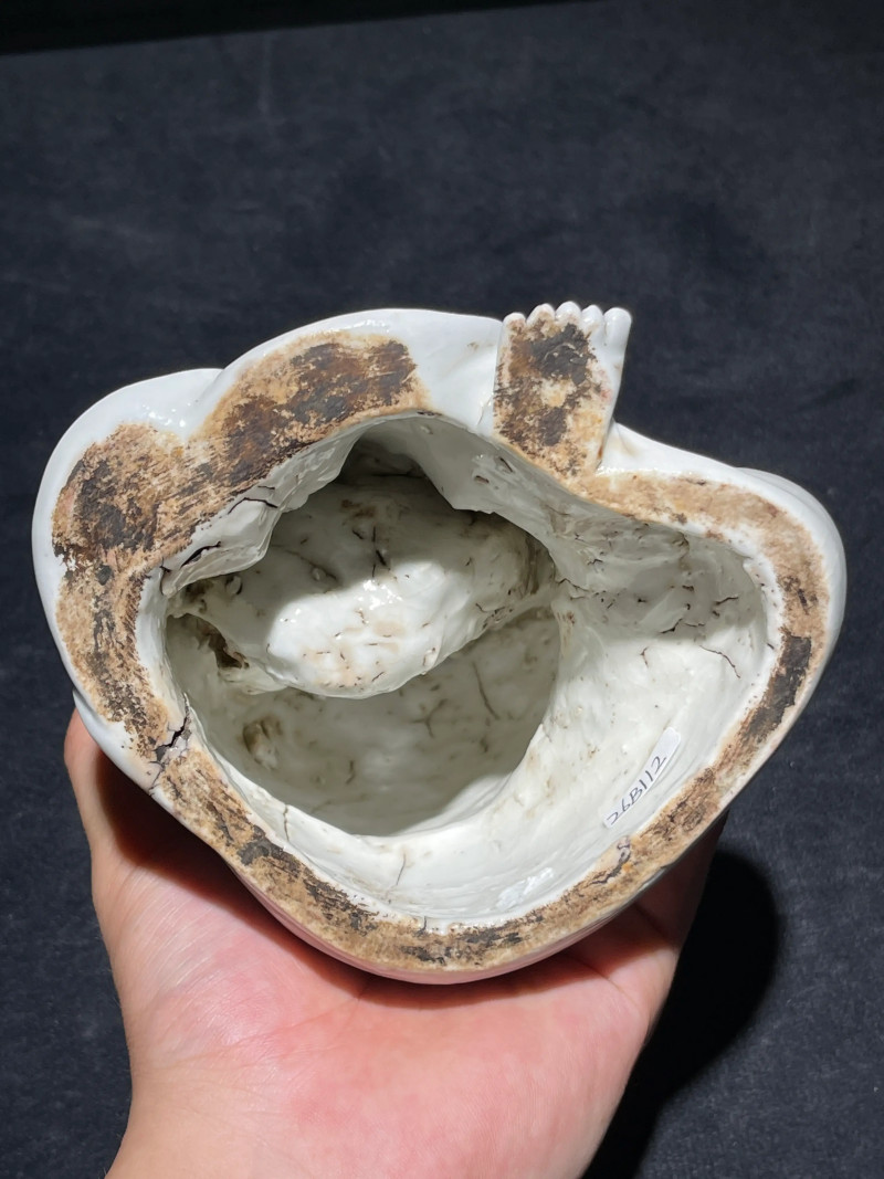 明末清初 德化白釉达摩瓷塑 - 图6