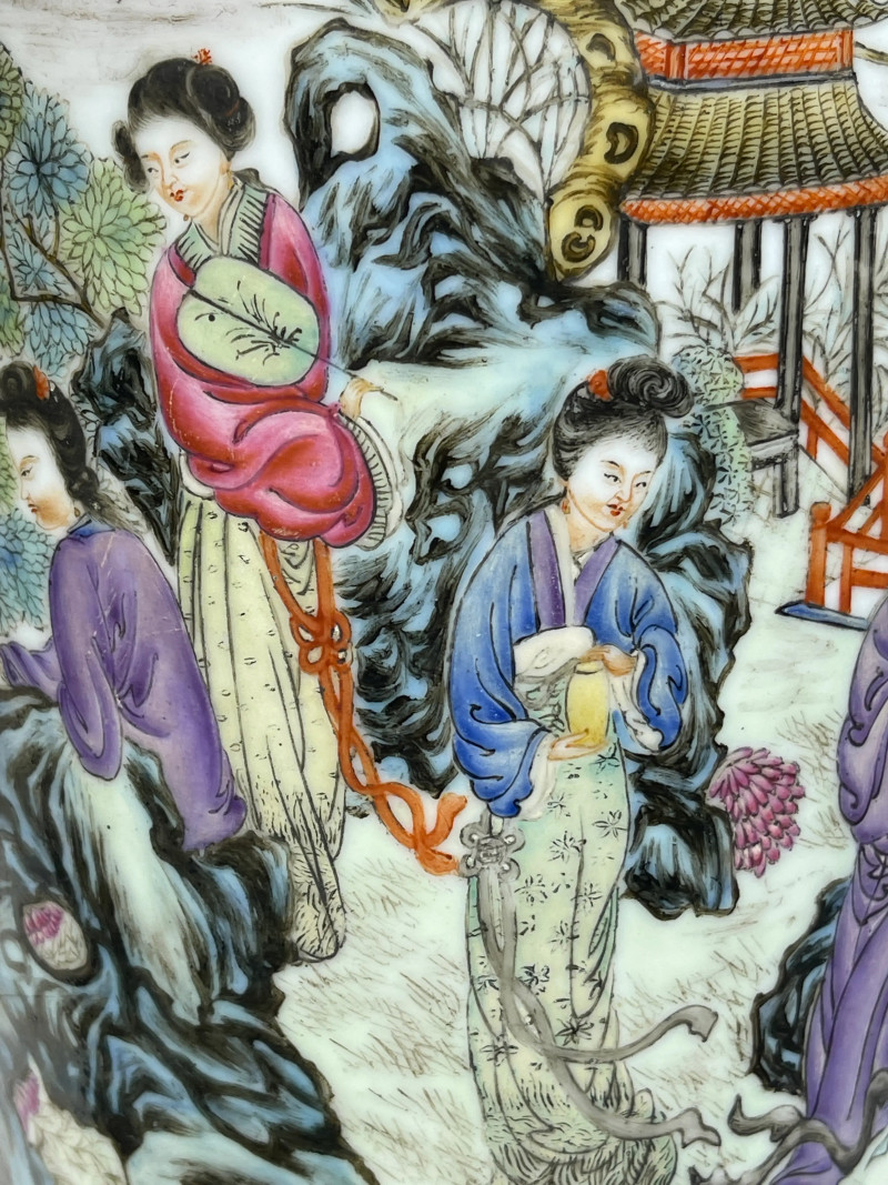 清代 粉彩瓷器一组四件 - 图32
