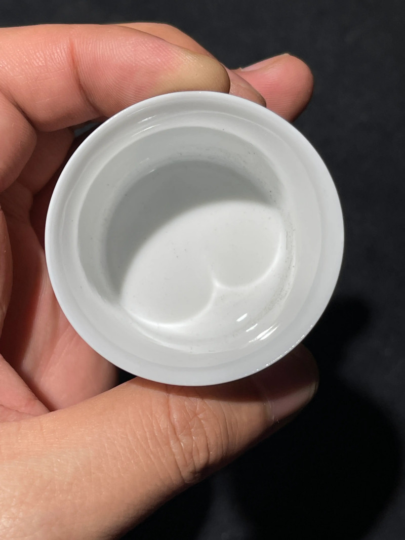 解放初 雷火莲风格粉彩十八罗汉杯一套十八件 - 图30