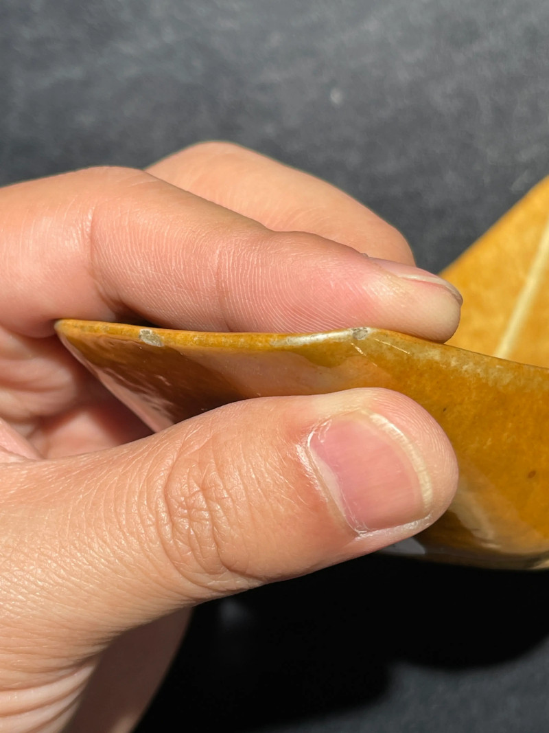 清早期 紫金釉元宝形茶船 - 图10