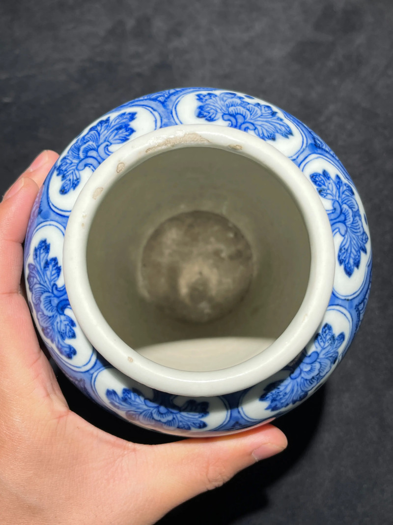 清乾隆 青花福庆有余纹尊 - 图12