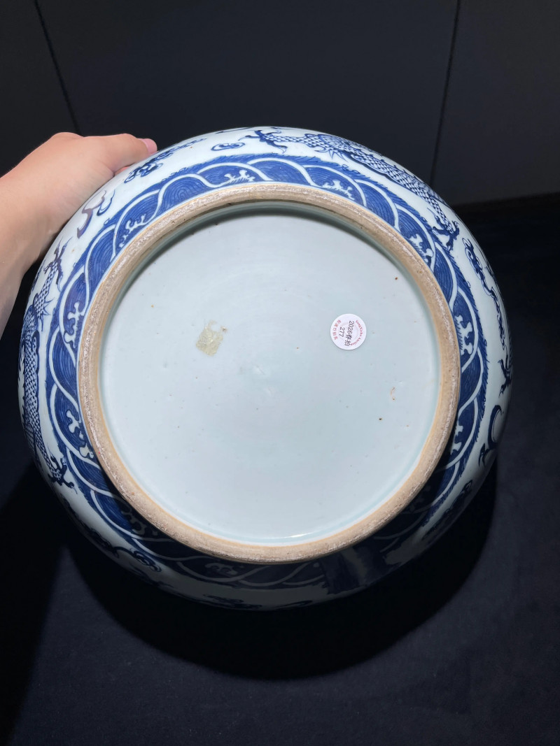 清晚期 青花龙纹大碗 - 图9