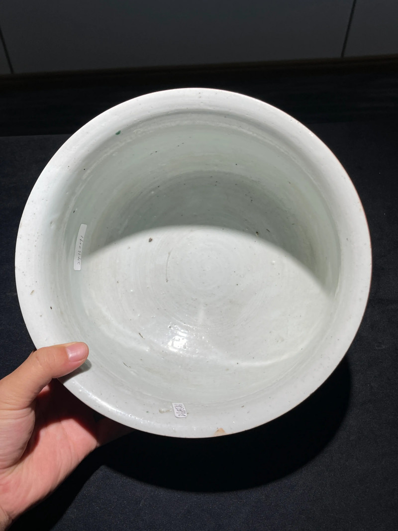 清康熙 青花五彩龙纹香炉 - 图8