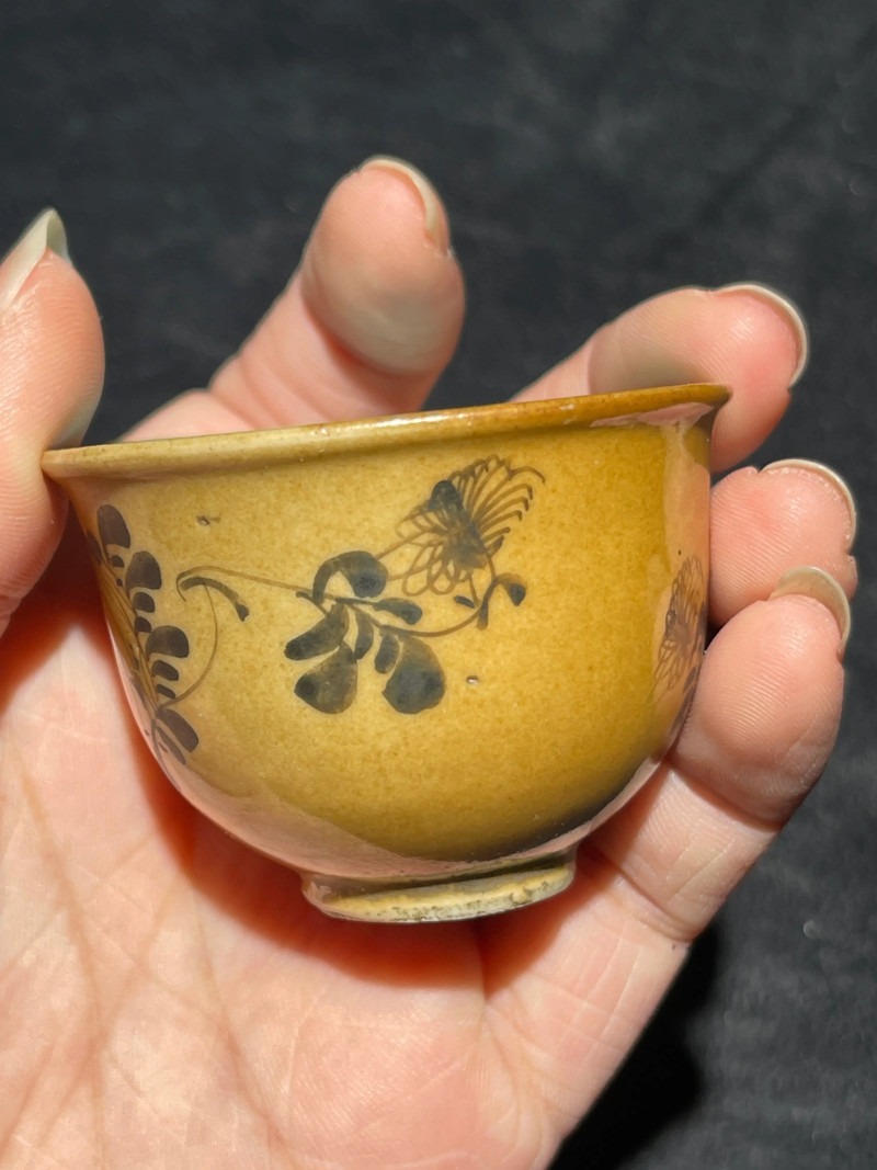 清乾隆 唐英风格牛眼杯一对 - 图13