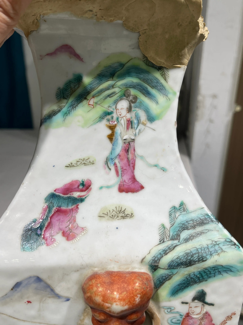 清代 粉彩人物纹瓷器一组十四件 - 图68