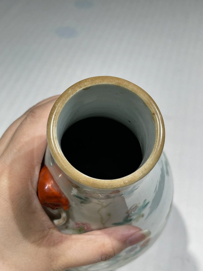 清代 粉彩花鸟纹瓶一组二十一件 - 图42