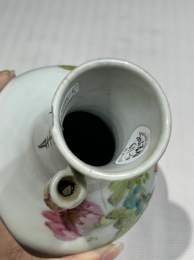 清代 粉彩花鸟纹瓶一组二十一件 - 图5