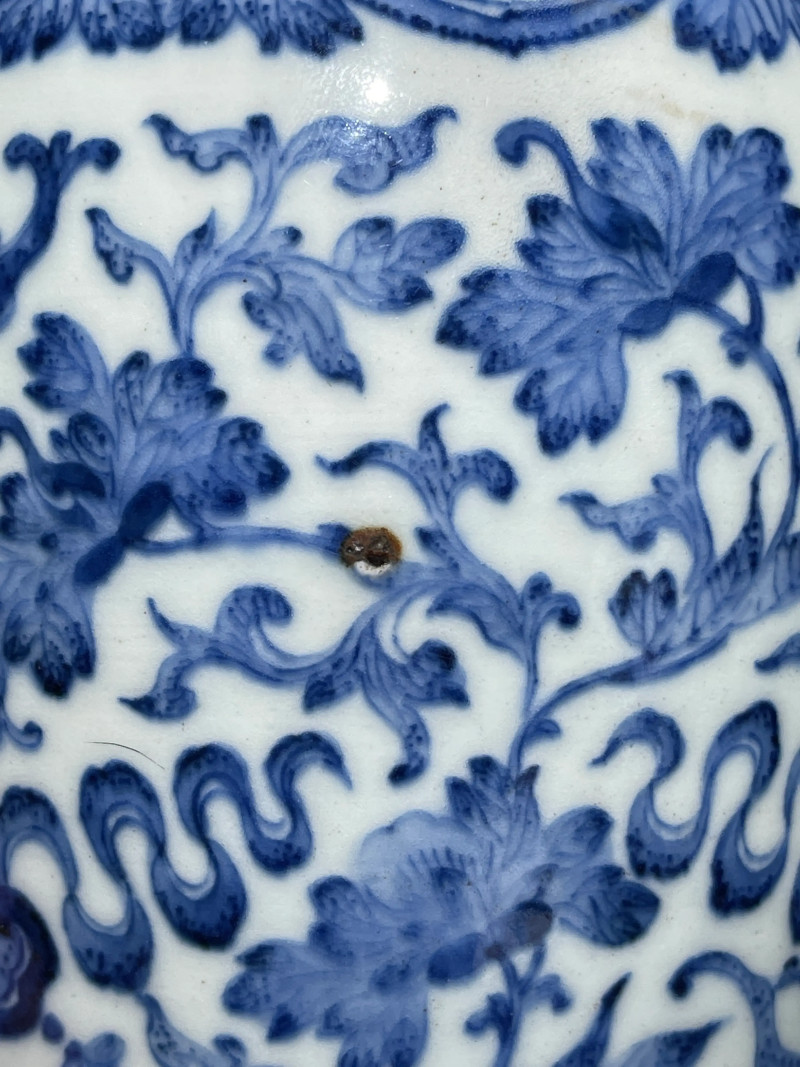 清乾隆 青花福庆有余纹尊 - 图16