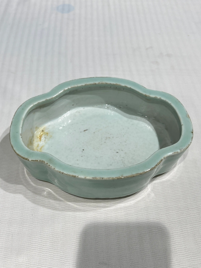 清代 颜色釉、青花瓷器一组三件 - 图6