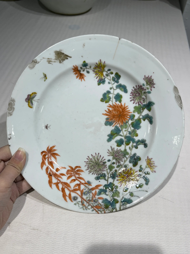 清代 粉彩盘一组十二件 - 图20