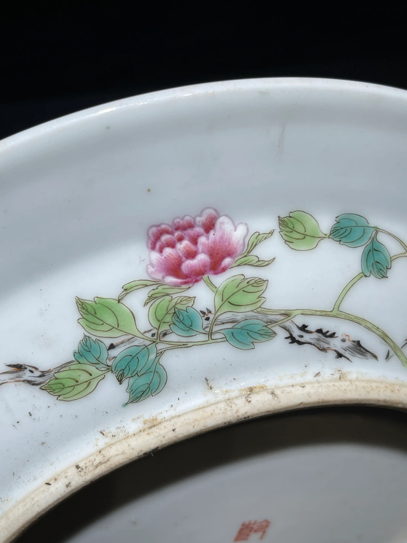 民国 粉彩双鹿纹花盆一对 - 图32