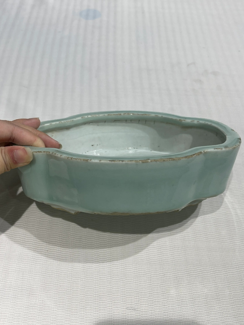 清代 颜色釉、青花瓷器一组三件 - 图7