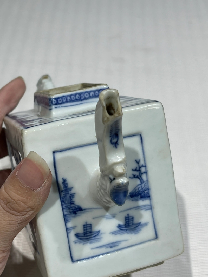 清代 青花瓷器一组七件 - 图18