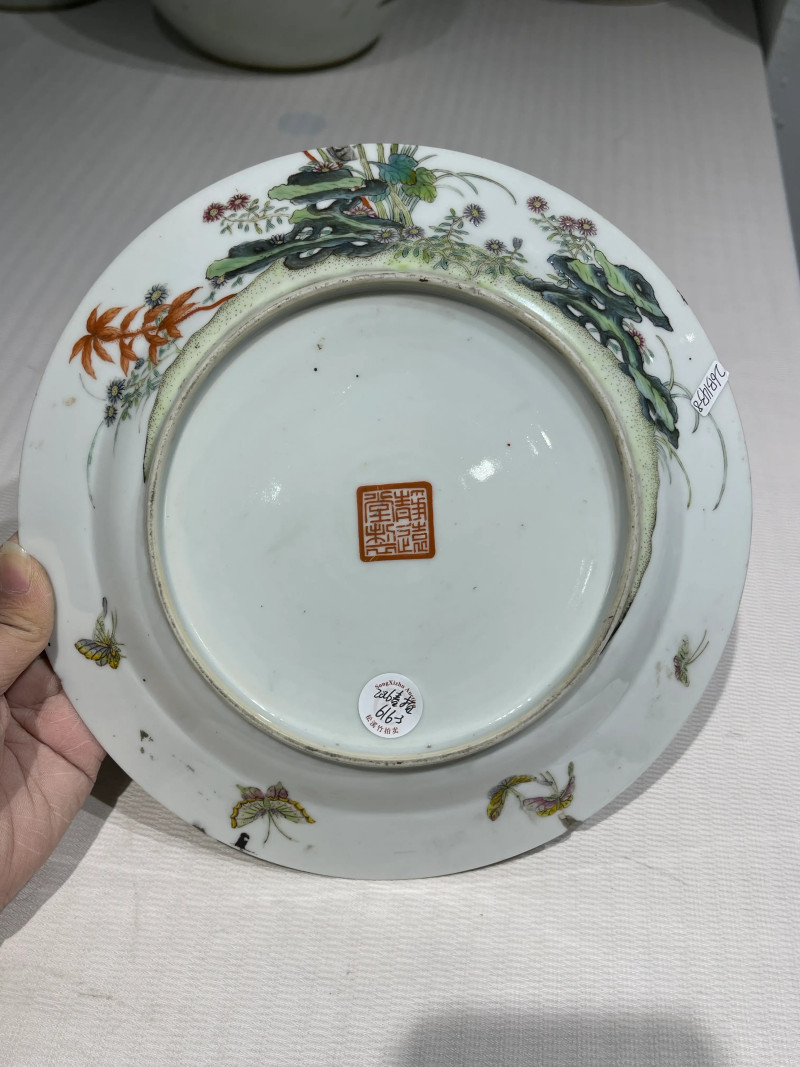 清代 粉彩盘一组十二件 - 图21