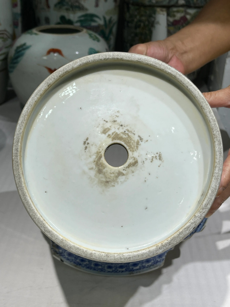 清代 粉彩花盆七件 - 图15