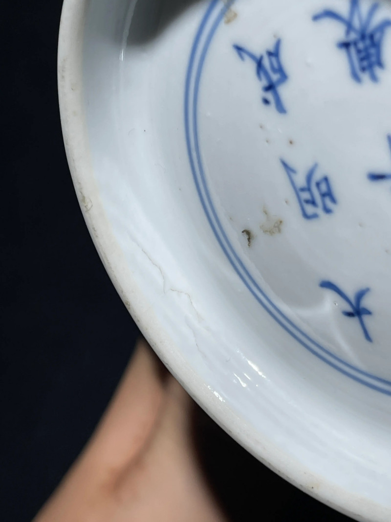 清康熙 青花百鸟朝凤纹大碗 - 图18