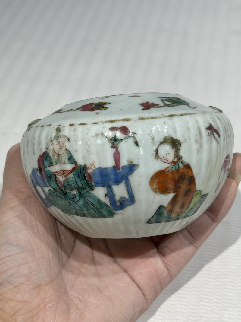 清代 粉彩茶壶一组十五件 - 图54