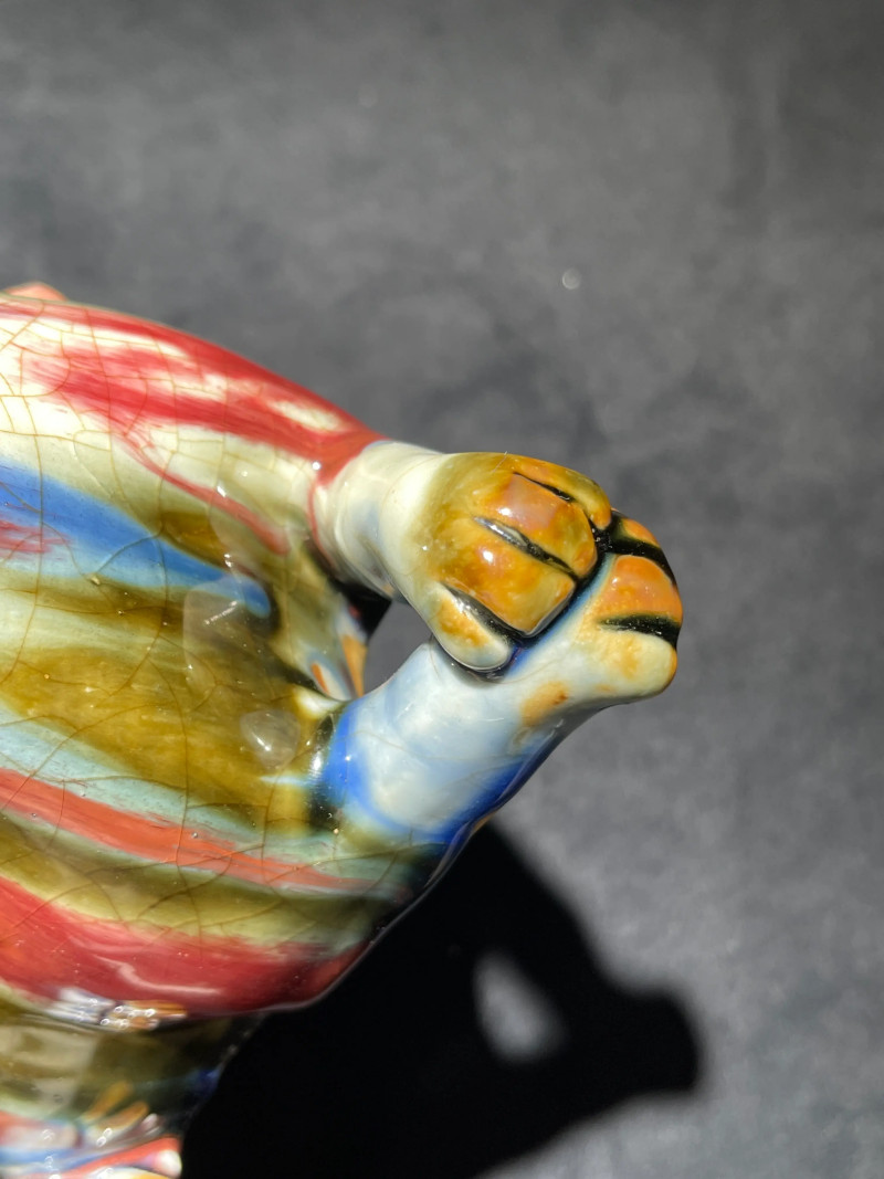 清中期 窑变釉犬形瓷塑 - 图7