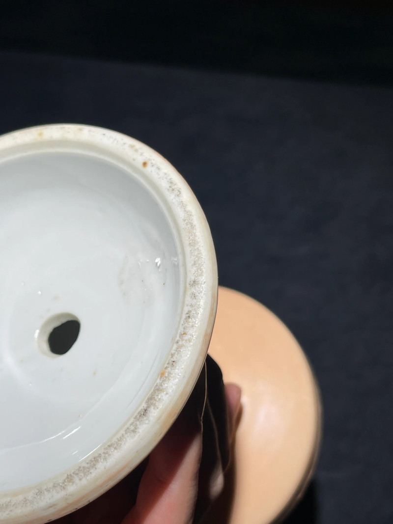 民国 粉彩人物纹皮灯一对 - 图34