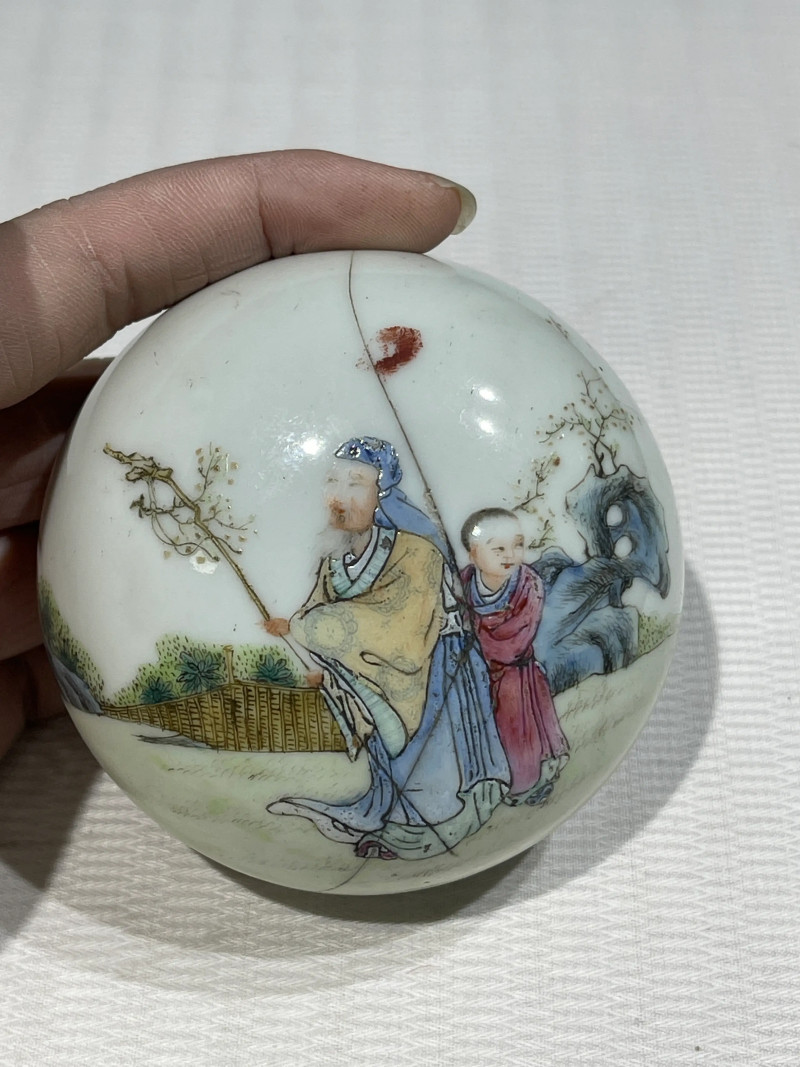 清代 粉彩文房瓷器一组十二件 - 图31