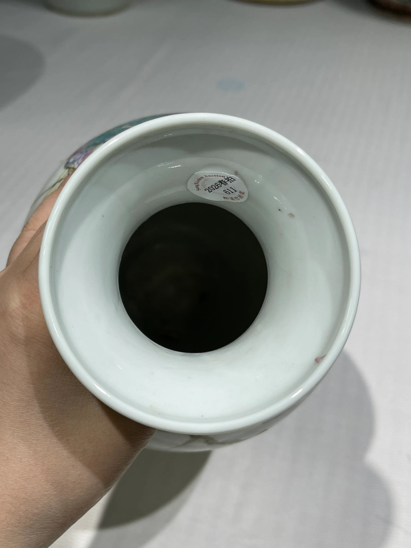 清代 粉彩花鸟纹瓶一组二十一件 - 图81