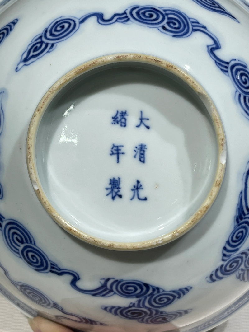 清代 青花瓷器一组七件 - 图6