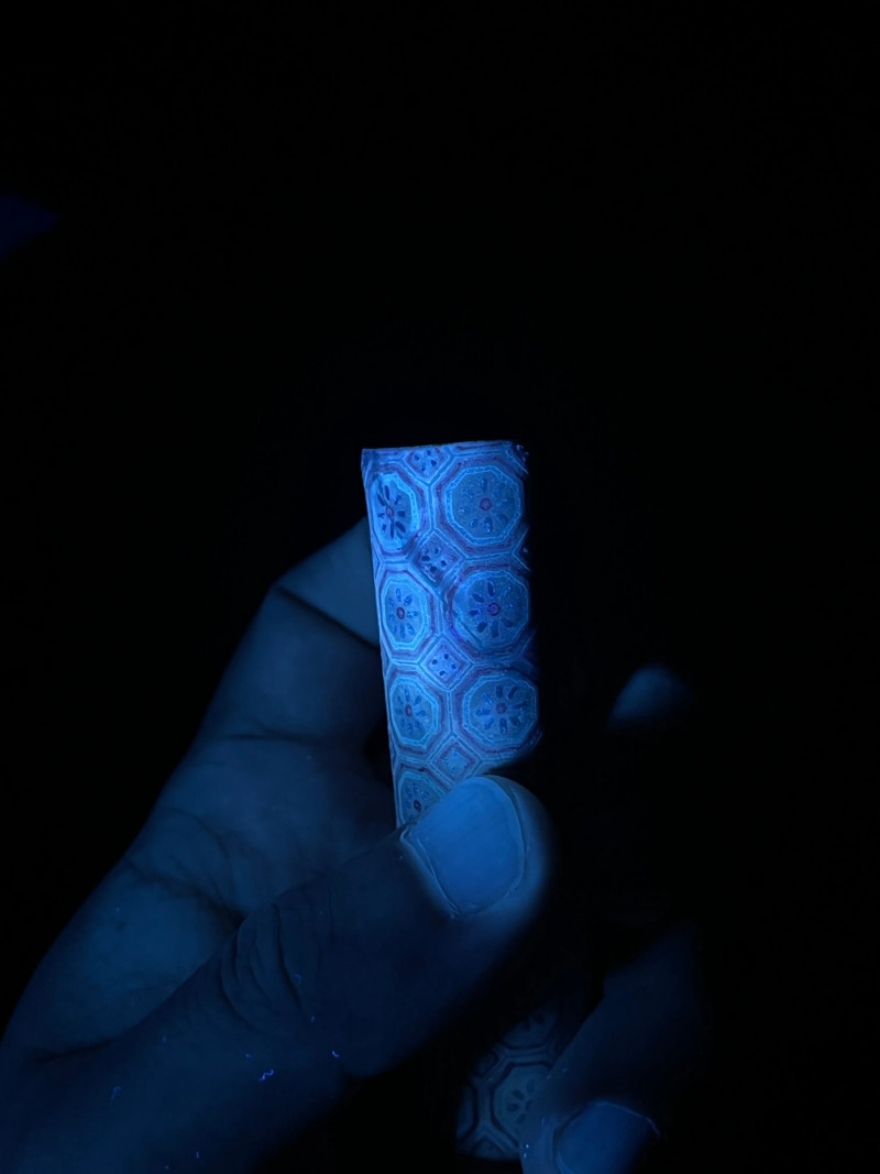 清乾隆 洋彩几何纹牙签筒 - 图8